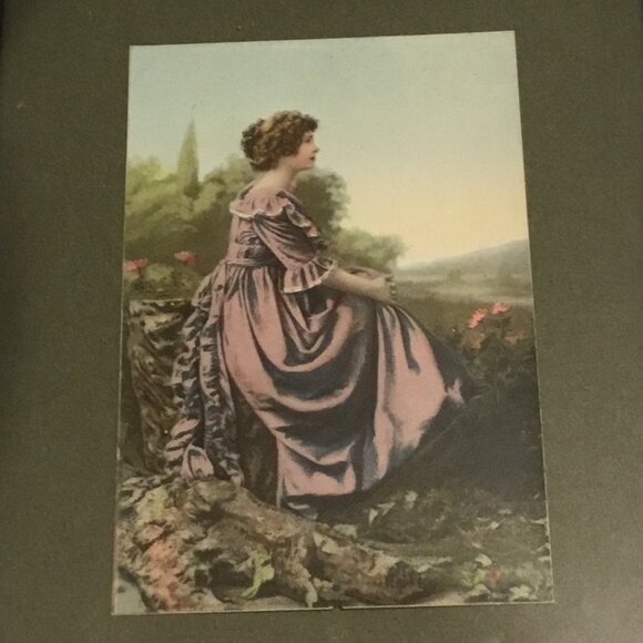 Antique 1901 framed print of a beautiful lady by McLaughlin Bros. - Picture 2 of 8